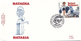 B01-032-4 2528  BD P1076 FDC   Rare Natasja Natacha Walthéry François 16-10-1993 7904 Pipaix €11 - 1991-2000