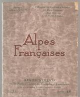 Alpes Françaises Fascicule N° XV De 1924 Fédération Des S.I Alpes Françaises - Alpes - Pays-de-Savoie