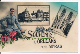 CPA 45 Souvenir D'Orléans Et Du 30e RAD 30 RAD Militaire - Orleans