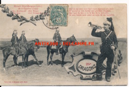 CPA 49 Carte Rare Bergeret 25e 25 ème Régiment De Dragons - Angers