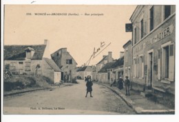 CPA 72 MONCE EN SAOSNOIS Rue Principale Editeur Dolbeau - Sonstige & Ohne Zuordnung