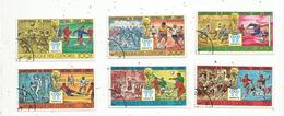 Timbre , République Des COMORES ,sports , Football , Coupe Du Monde Argentina 78 , Lot De 6 Timbres - Comores (1975-...)