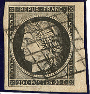 No 3, Bdf, Obl Grille, Ex Choisi. - TB - 1849-1850 Ceres