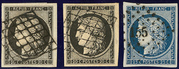 Nos 3 (2), 4, Ex Choisis. - TB - 1849-1850 Ceres