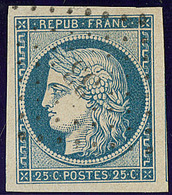 No 4f, Bleu Clair, Deux Voisins, Obl Pc 33, Ex Choisi. - TB - 1849-1850 Cérès