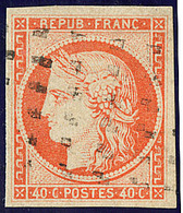 No 5, Obl Gros Points. - TB - 1849-1850 Ceres