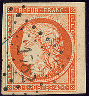 No 5a, Orange Vif, Bdf, Obl Pc 1782, Jolie Pièce. - TB - 1849-1850 Cérès