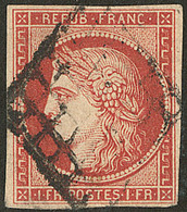 Vermillon Vif. No 7a, Pd Mais Très Belle Nuance Foncée, TB D'aspect. - R - 1849-1850 Ceres