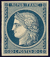 * Non émis. No 8a, Bleu Foncé, Jolie Pièce. - TB. - R - 1849-1850 Ceres