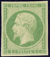 ** No 12, Vert, Très Frais. - TB. - R - 1853-1860 Napoléon III