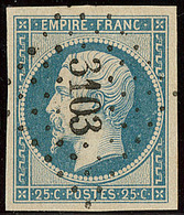 No 15, Obl Pc 3103, Jolie Pièce. - TB - 1853-1860 Napoléon III.