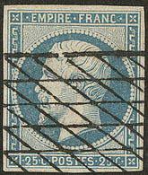 No 15, Obl Grille Sans Fin. - TB - 1853-1860 Napoléon III