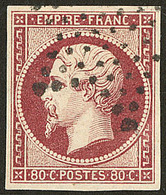 No 17Al, Carmin Foncé, Belle Nuance. - TB - 1853-1860 Napoleone III