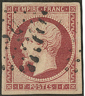 No 18, Obl Losange Romaine, Réparé, TB D'aspect - 1853-1860 Napoleone III