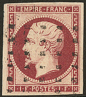 No 18a, Belle Nuance Foncée, Obl Gros Points, Très Jolie Pièce. - TB. - R - 1853-1860 Napoléon III