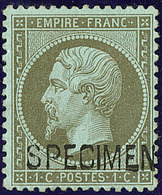 * Surchargé "SPECIMEN". No 19f, Très Frais. - TB - 1862 Napoleon III