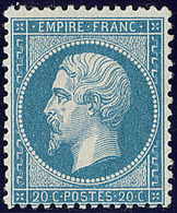 * No 22, Bleu, Nuance Foncée, Très Frais. - TB - 1862 Napoléon III