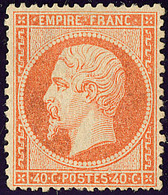 * No 23b, Orange Vif,, Gomme Altérée Mais Très Frais Et TB. - R - 1862 Napoleone III