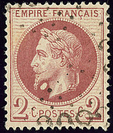 Boule Blanche Sous Le Cou. No 26Aa, Chocolat, Légère Décoloration Mais Jolie Pièce. - TB. - R - 1863-1870 Napoleon III With Laurels