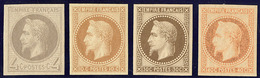 * Rothschild. Nos 27Bf, 28Aa, 30c, 31c. - TB - 1863-1870 Napoléon III Lauré