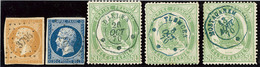 Lot. Nos 13 Obl Pc 3794, 14 Obl Pc 3757, Télégraphe N°6 (3) Obl Cad Divers. - TB - Autres & Non Classés