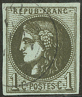 No 39Ib, Olive Sombre, Obl Cad. - TB - 1870 Uitgave Van Bordeaux