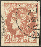 No 40II, Obl Cad 17, Ex Choisi. - TB - 1870 Ausgabe Bordeaux