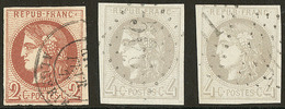 Nos 40II, 41II (2). - TB - 1870 Bordeaux Printing