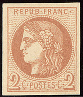 ** No 40IIa, Brun-rouge Clair, Très Frais. - TB - 1870 Bordeaux Printing