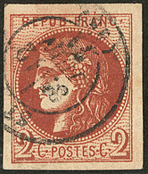 No 40IId, Rouge-brique Foncé, Obl Cad 12 Juin 71, Jolie Pièce. - TB. - R - 1870 Emissione Di Bordeaux