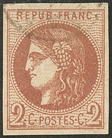 No 40IIf, Pos. 2, Obl Cad. - TB - 1870 Ausgabe Bordeaux