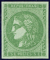 * No 42IIg, Vert Jaune, Très Frais. - TB - 1870 Uitgave Van Bordeaux