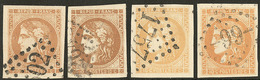 Nos 43I, 43Ib, 43IIe, 43IIf, Ex Choisis. - TB - 1870 Emission De Bordeaux