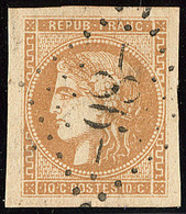 No 43Ia, Bistre Foncé, Obl Gc 98, Ex Choisi. - TB - 1870 Emission De Bordeaux