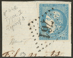 No 44II, Obl Gc 761 Sur Petit Fragment, Jolie Pièce. - TB - 1870 Emissione Di Bordeaux