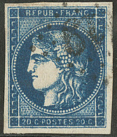 No 45Ib, Bleu Noir, Nuance Exceptionnelle. - TB. - R - 1870 Emissione Di Bordeaux