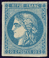 * No 46II, Bleu, Gomme Jaunie Sinon TB - 1870 Emission De Bordeaux