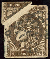 No 47, Avec "pli Accordéon" Spectaculaire, Am. Mais Superbe - 1870 Uitgave Van Bordeaux