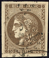 No 47b, Brun Foncé, Jolie Pièce. - TB - 1870 Emission De Bordeaux