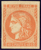 * No 48, Orange, Fortes Charnières Mais Très Frais Et TB - 1870 Emission De Bordeaux