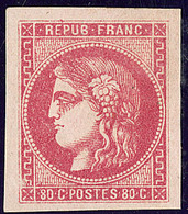 * No 49, Rose, Belles Marges, Très Frais. - TB - 1870 Emission De Bordeaux