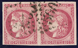 No 49, Paire (un Ex Tangent Au Filet). - TB - 1870 Ausgabe Bordeaux