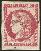 No 49c, Rose Carminé, Obl Gc, Jolie Pièce. - TB - 1870 Bordeaux Printing