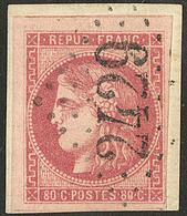 No 49e, Un Voisin, Obl Gc 2429, Sur Support. - TB. - R - 1870 Ausgabe Bordeaux