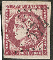 No 49, Lie De Vin, Obl Gc. - TB - 1870 Bordeaux Printing