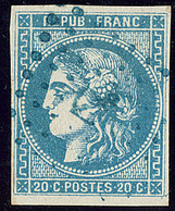 Oblitérations.Ancre Bleue.  No 46II. - TB - 1870 Uitgave Van Bordeaux
