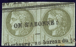 Oblitérations.Impression Typo. No 39IIIk, Paire. - TB - 1870 Uitgave Van Bordeaux