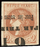 Oblitérations.Impression Typo. No 40II, Jolie Pièce. - TB - 1870 Uitgave Van Bordeaux