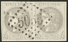 Oblitérations.Bureaux Français à L'étranger. No 41II, Paire Obl Gc 5055 Philippeville. - TB - 1870 Uitgave Van Bordeaux