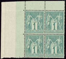 ** No 61, Bloc De Quatre Cdf, Très Frais. - TB - 1876-1878 Sage (Tipo I)